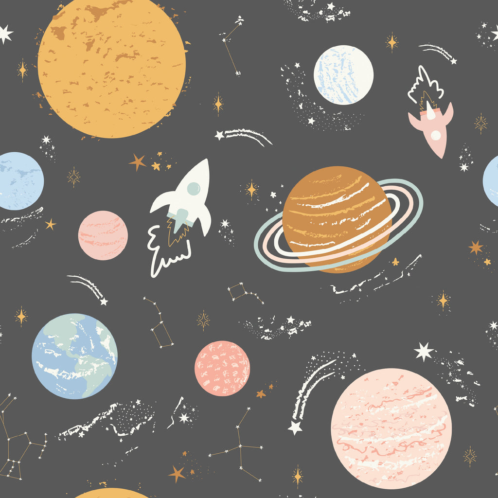 Venus Multi-Color Whimsical Removable Wallpaper