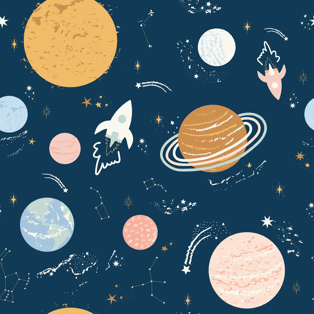 Venus Multi-Color Whimsical Removable Wallpaper