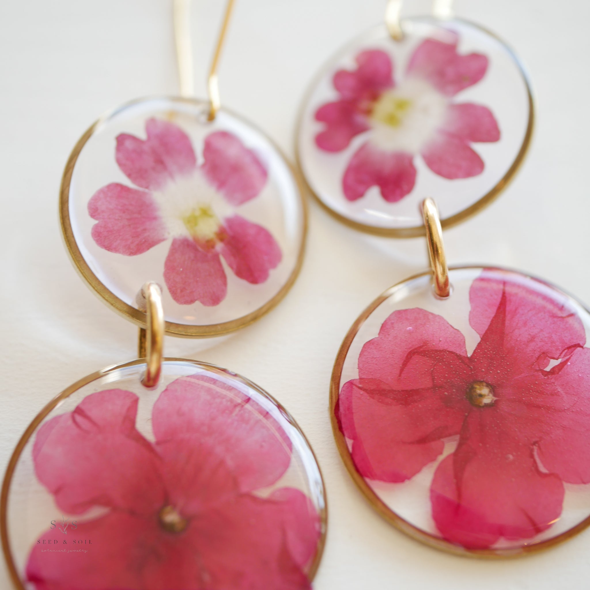 Boho Babe Lucite Flower Earrings