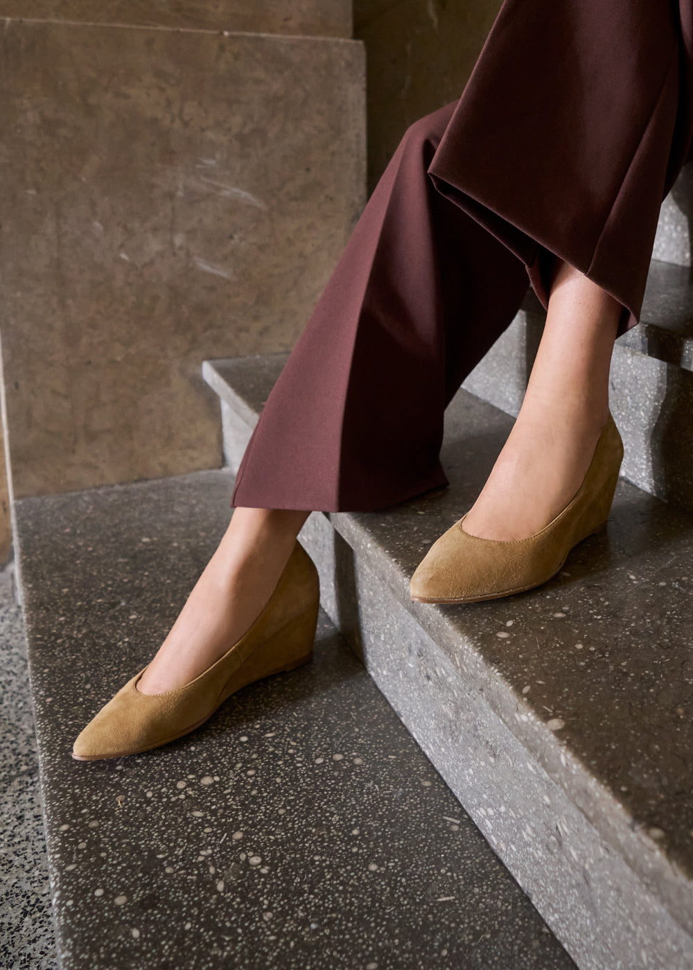 Verona Suede Wedges