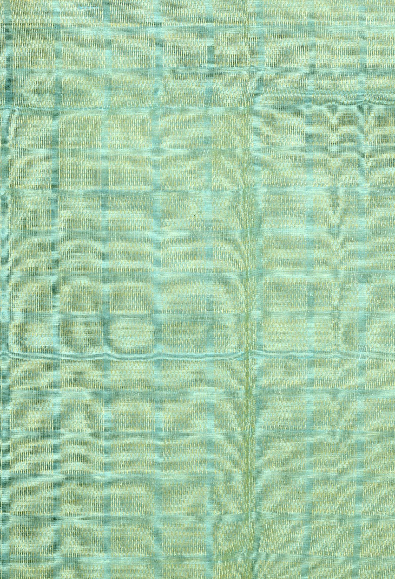 Sky Blue Handloom Cotton Dupatta - Lightweight Ethnic Wrap