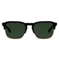 The Villa - Jet Black Gold sunglasses featuring a sleek, masculine frame design.