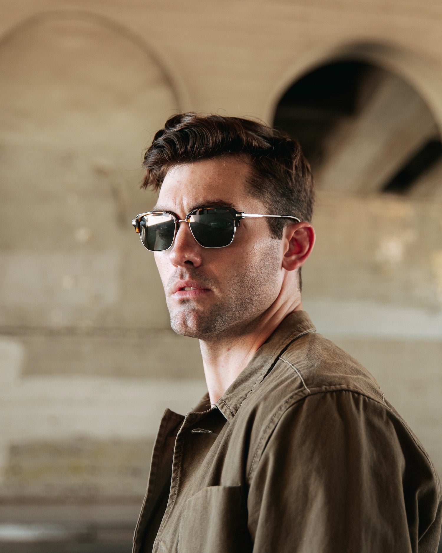 The Murphy Polarized Sunglasses in Barrel Tort