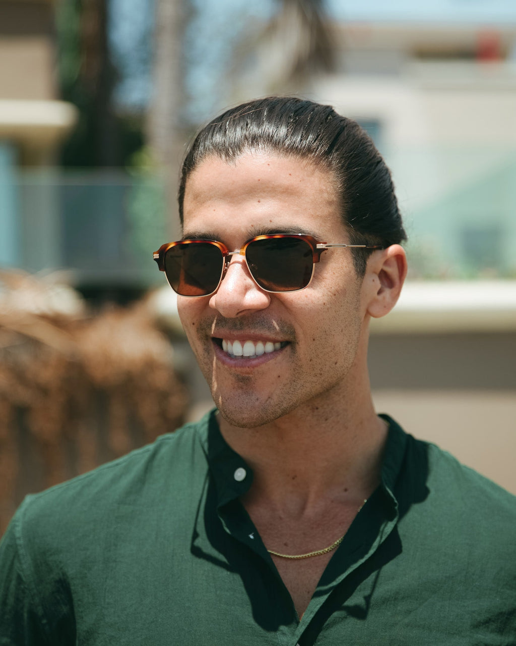 The Murphy Sunglasses in Rye Tortoise with Polarized Lenses