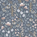 Wysteria Floral Removable Wallpaper, Bohemian Cottagecore