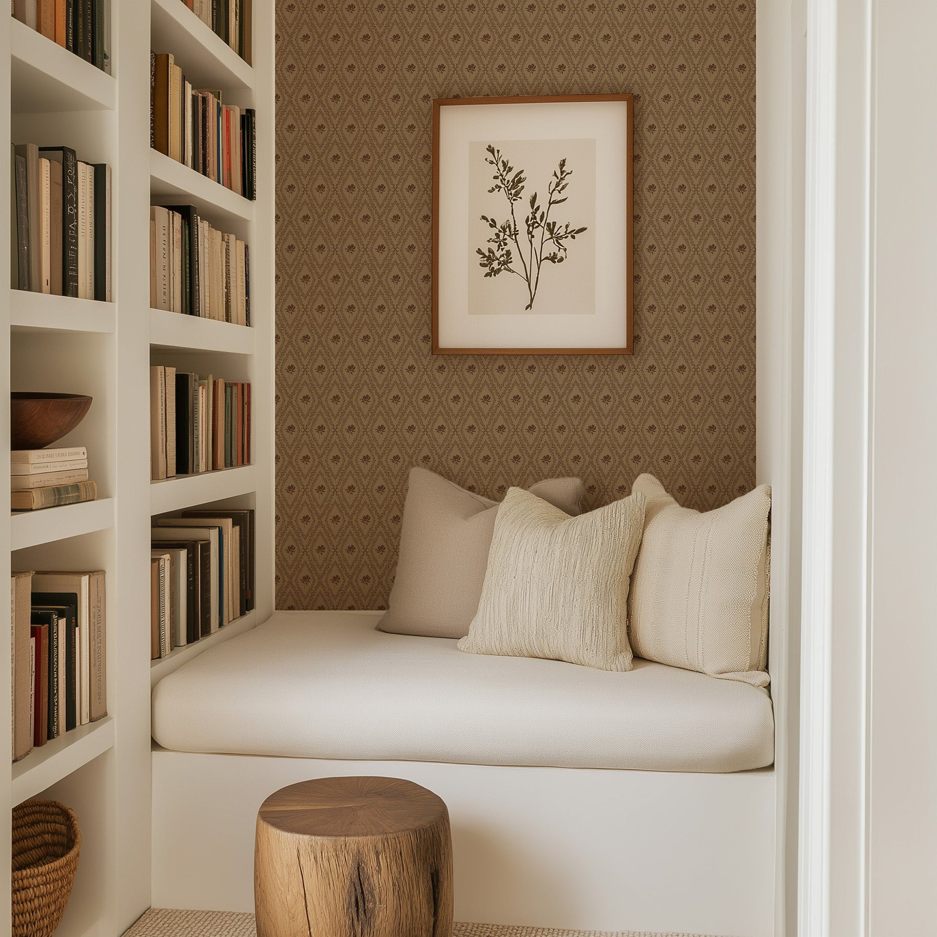Violet Floral Removable Wallpaper for Modern Home Decor