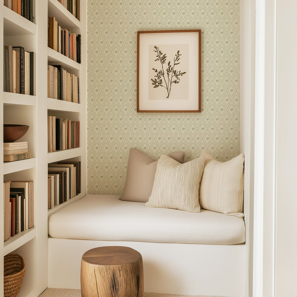 Violet Floral Removable Wallpaper for Modern Home Decor