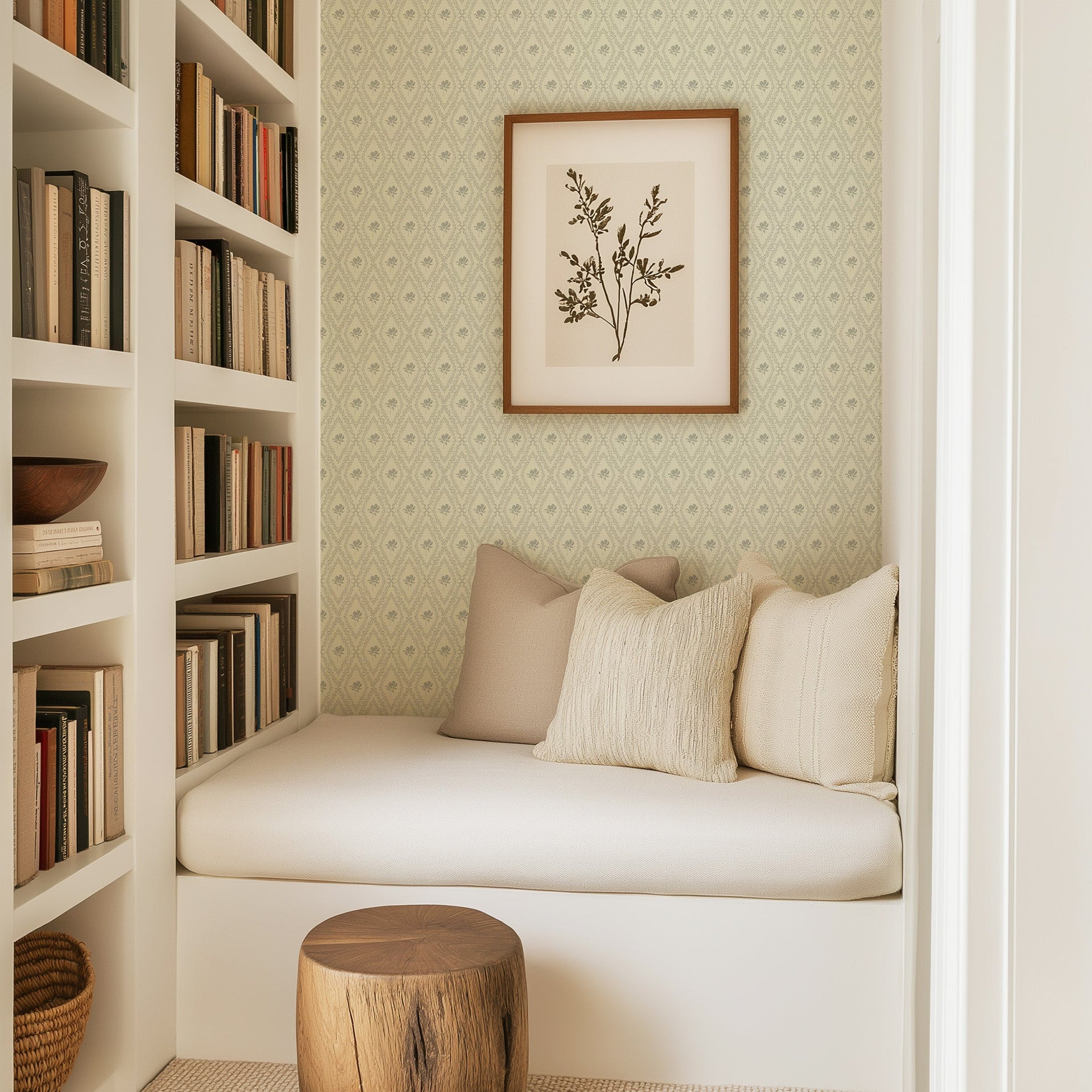Violet Floral Removable Wallpaper for Modern Home Decor