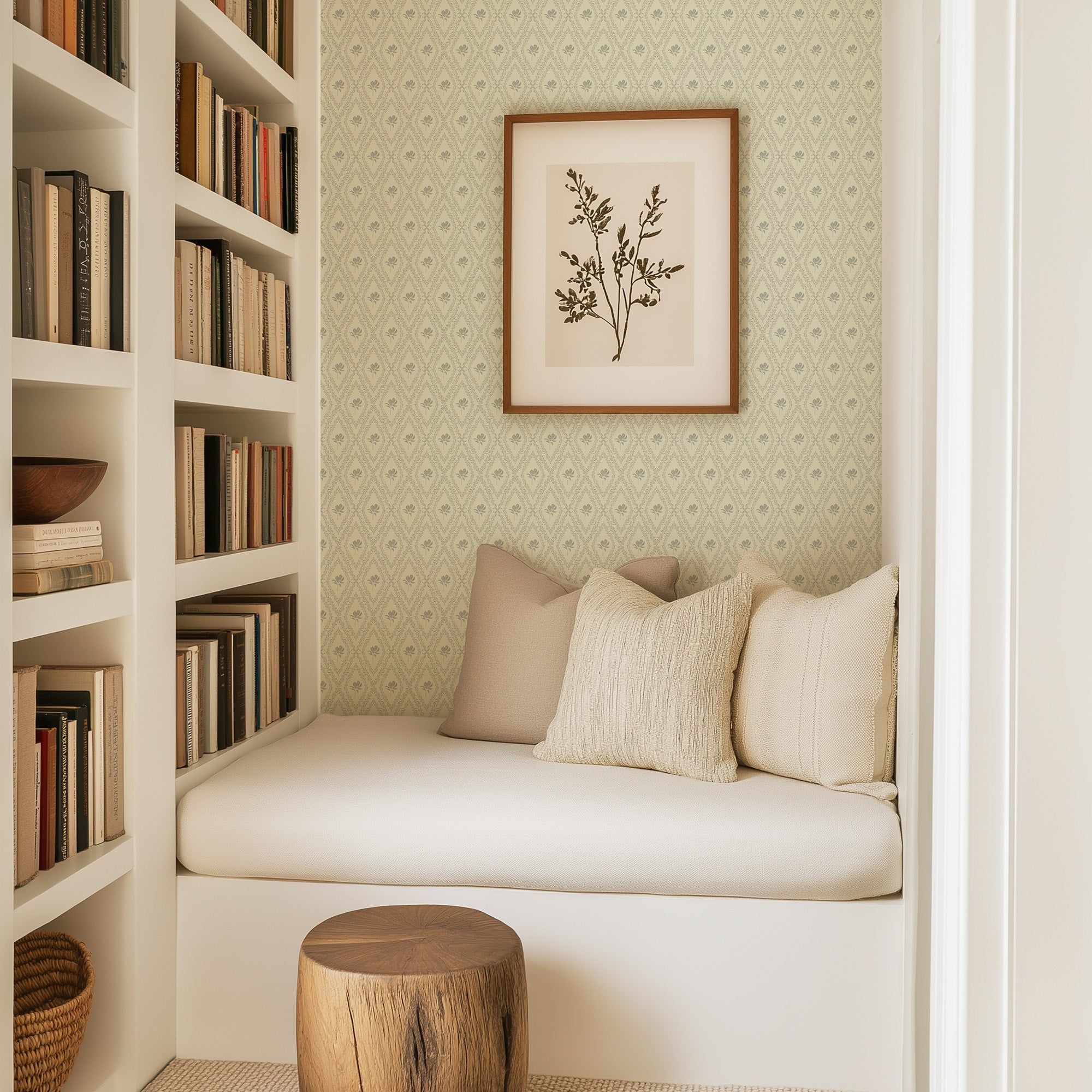 Violet Floral Removable Wallpaper for Modern Home Decor