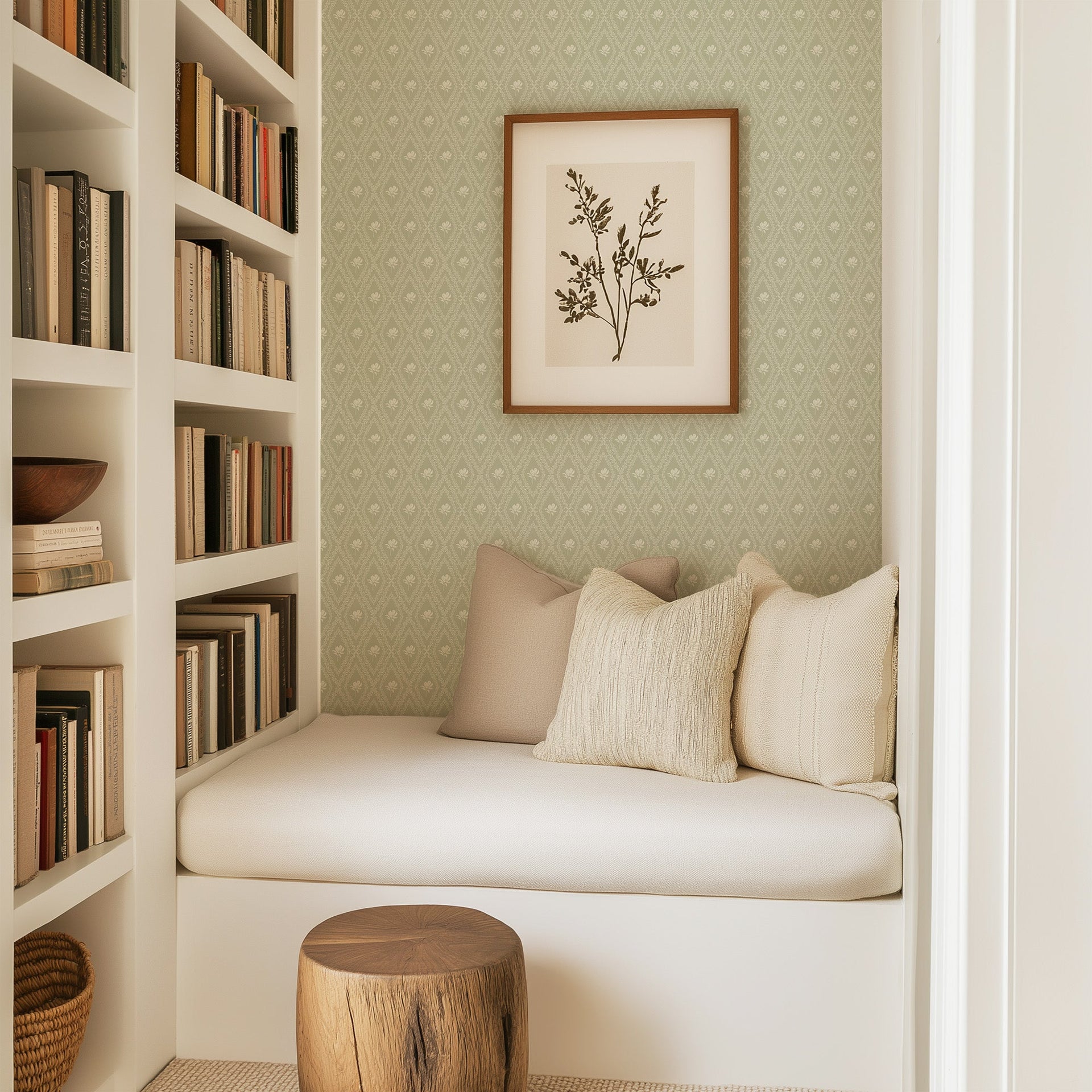 Violet Floral Removable Wallpaper for Modern Home Decor