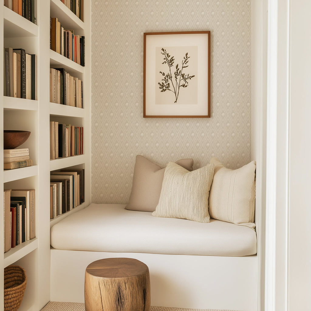 Violet Floral Removable Wallpaper for Modern Home Decor
