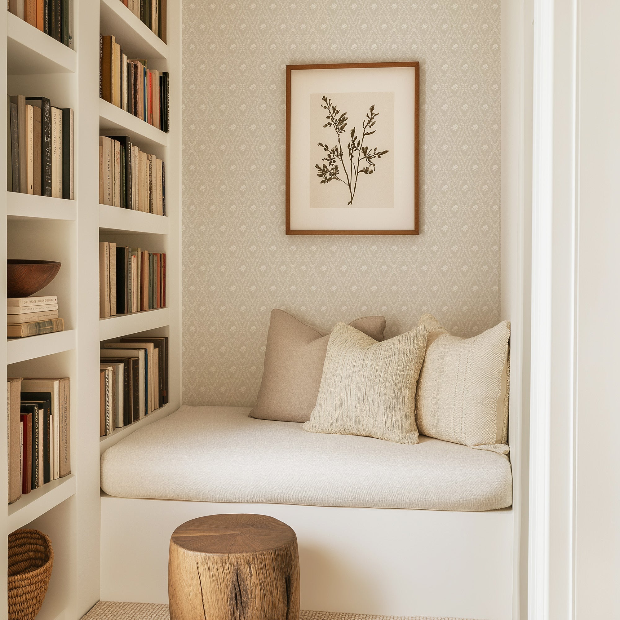 Violet Floral Removable Wallpaper for Modern Home Decor