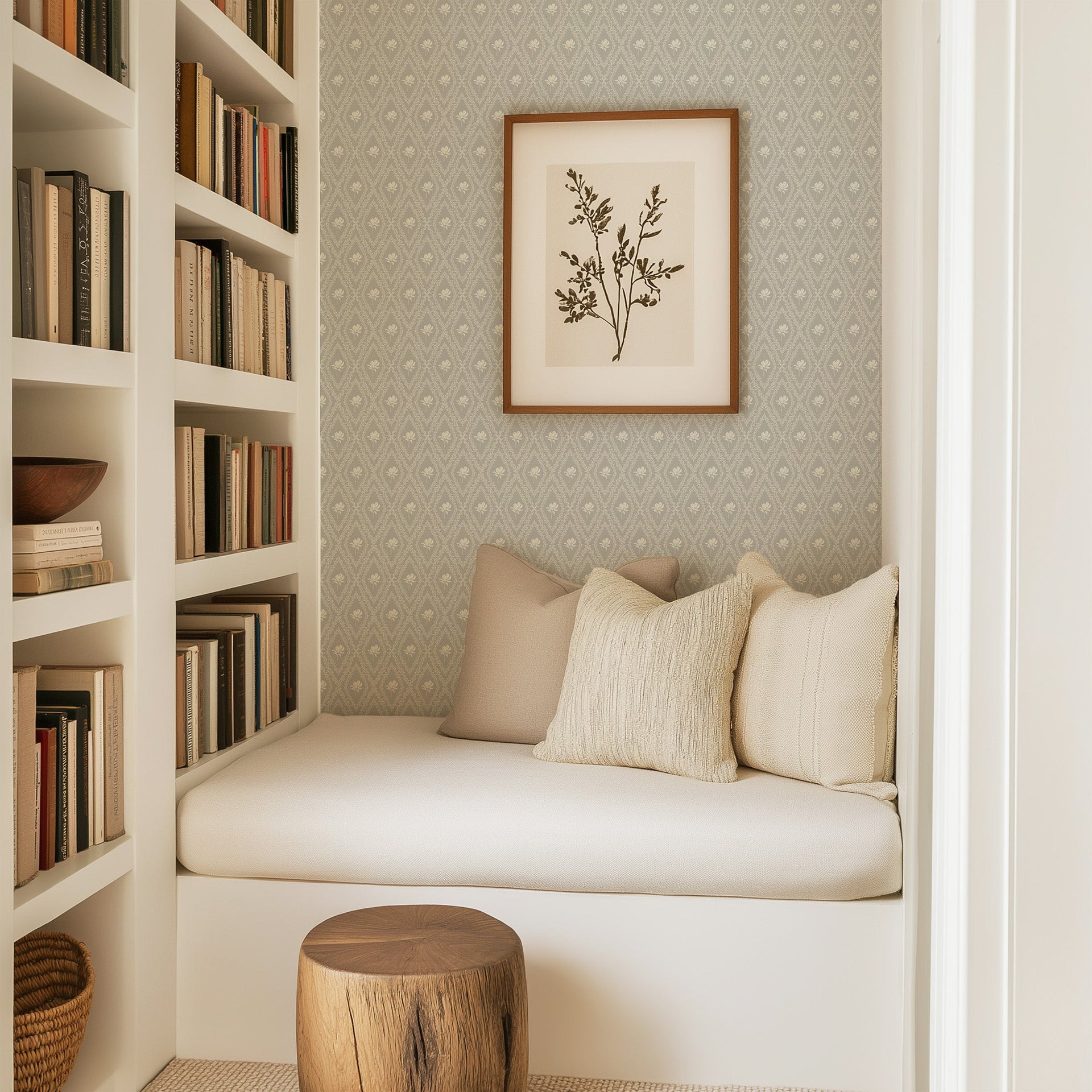 Violet Floral Removable Wallpaper for Modern Home Decor