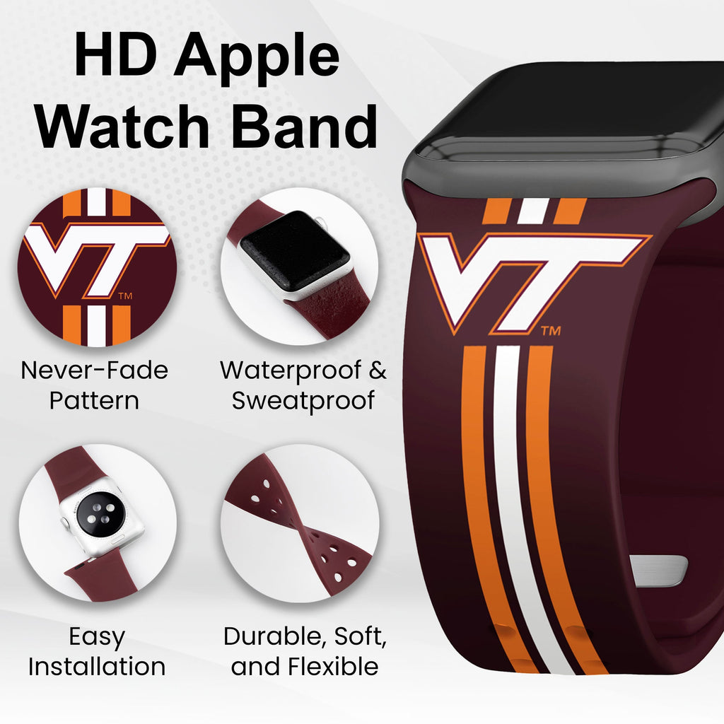 Virginia Tech Hokies HD Apple Watch Band