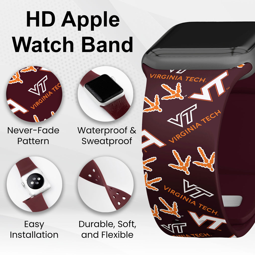 Virginia Tech Hokies HD Apple Watch Band