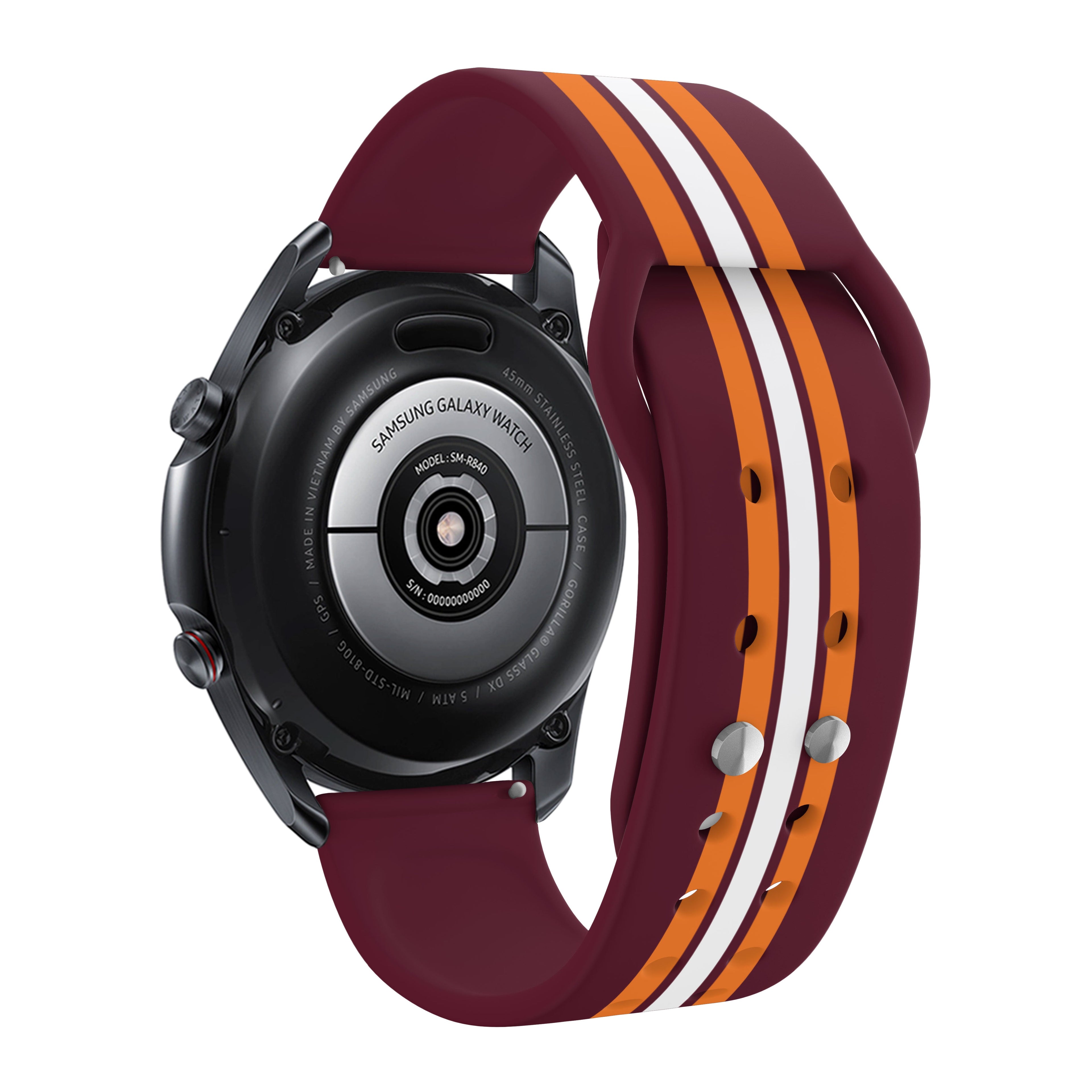 Virginia Tech Hokies HD Watchband for Samsung, Garmin, Fossil, and More for Samsung, Garmin, Fossil, and More