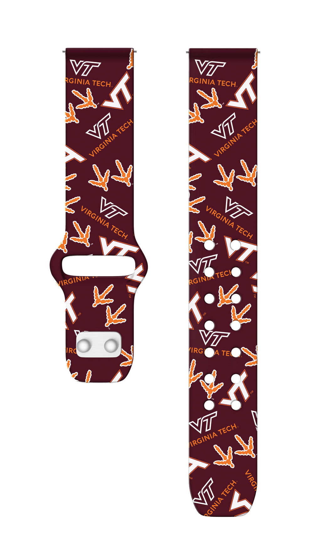 Virginia Tech Hokies HD Watchband for Samsung, Garmin, Fossil, and More for Samsung, Garmin, Fossil, and More
