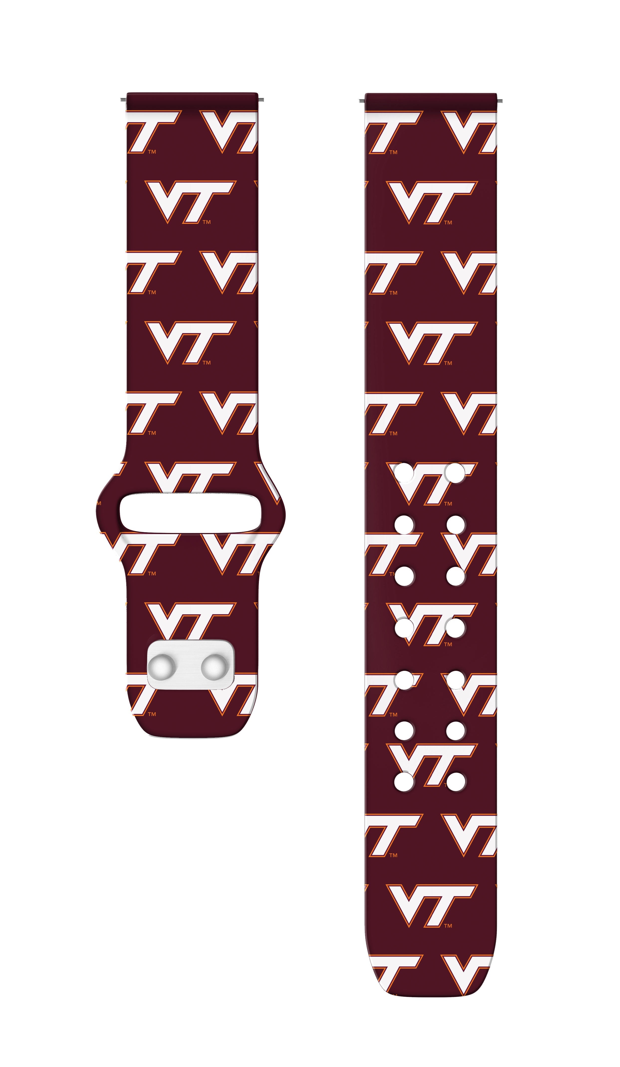 Virginia Tech Hokies HD Watchband for Samsung, Garmin, Fossil, and More for Samsung, Garmin, Fossil, and More