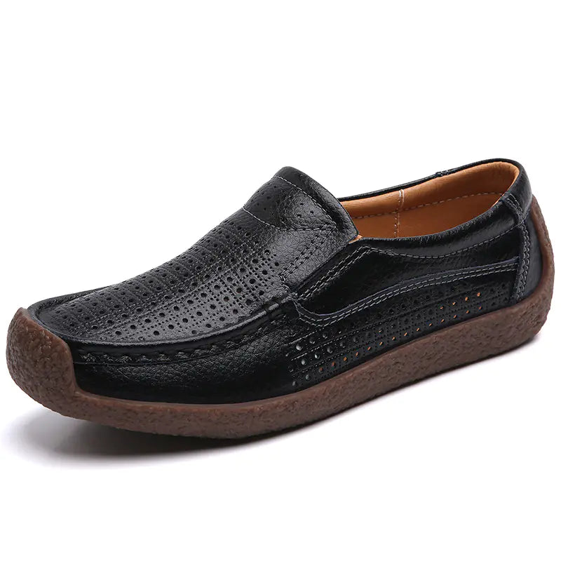 Women's Flat Leather Loafers