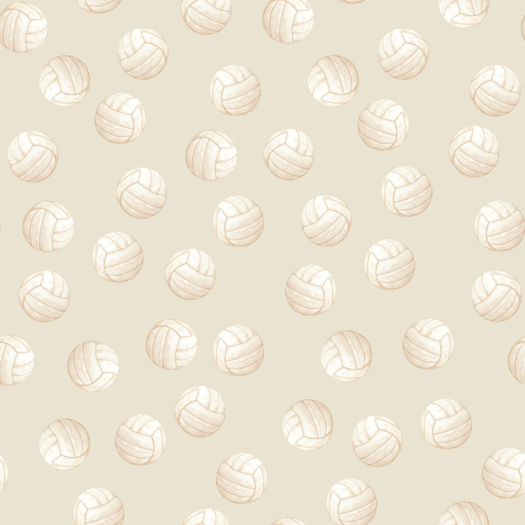 Volley Removable Wallpaper in Dusty-Rose and Off-White