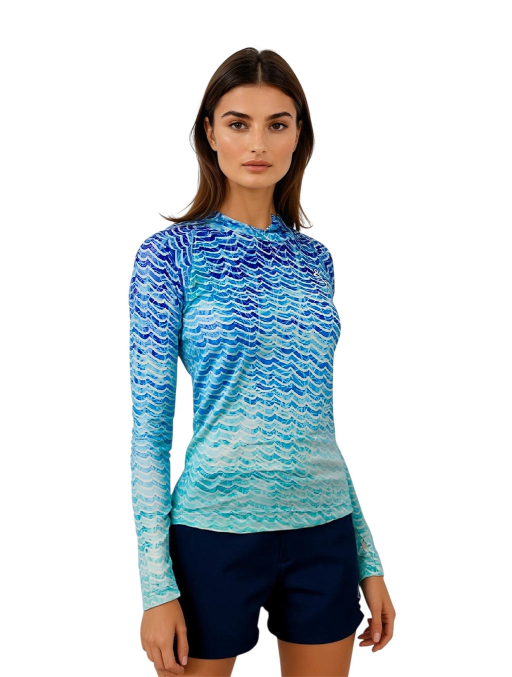 Women's Waves Long Sleeve UV Performance Fishing Hoodie - Image 2