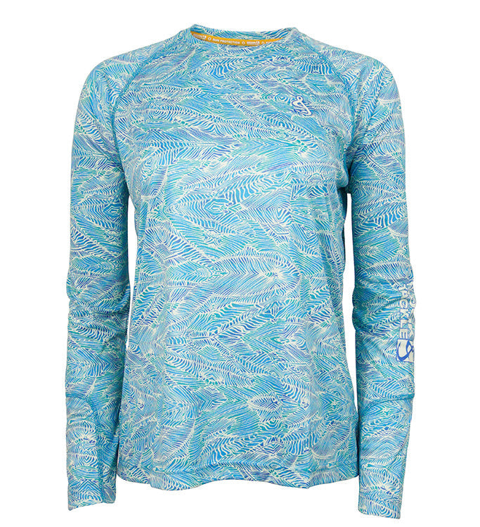 Women's Swells Long Sleeve UV Protection Performance Fishing Shirt - Image 4
