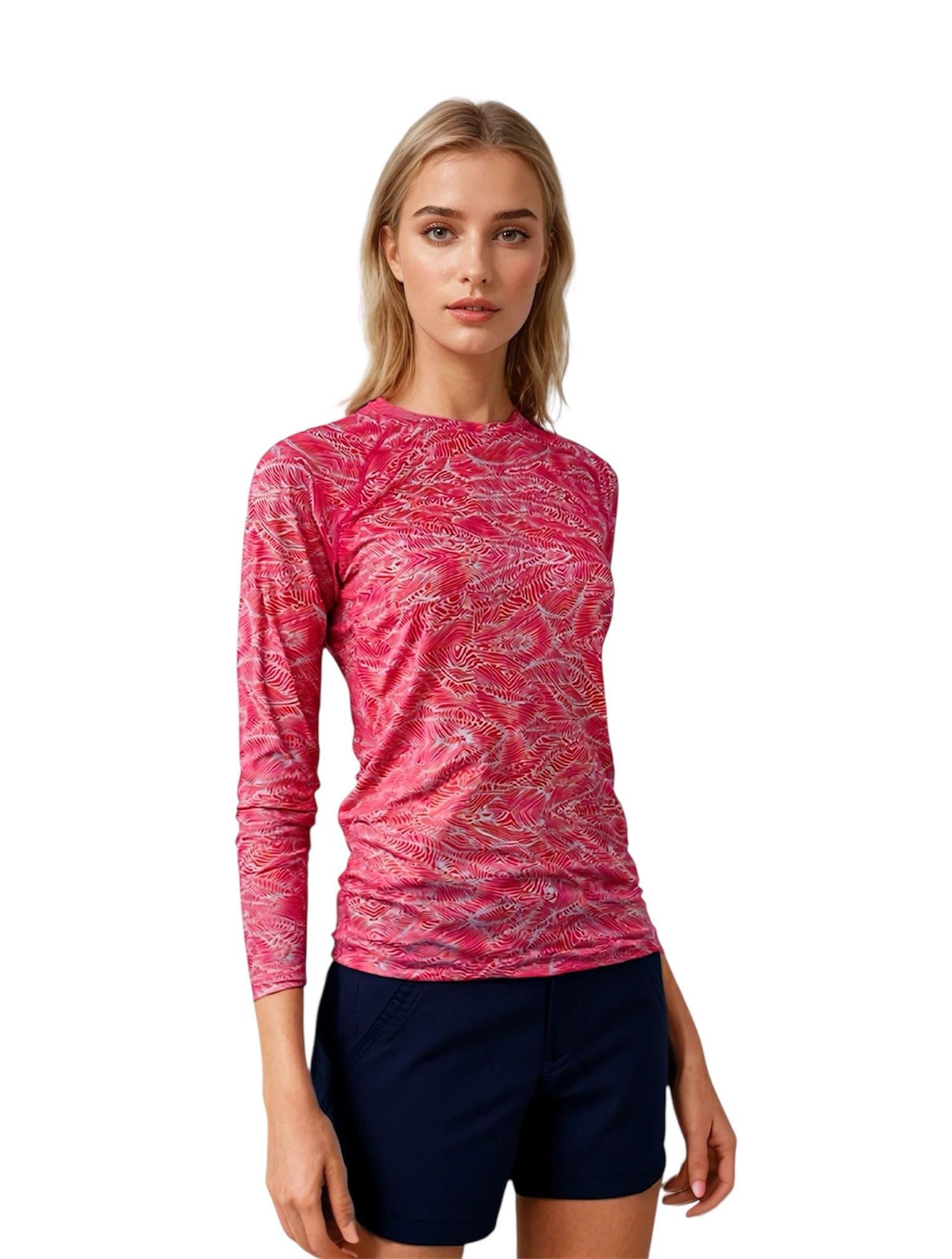 Women's Swells Long Sleeve UV Protection Performance Fishing Shirt - Image 2