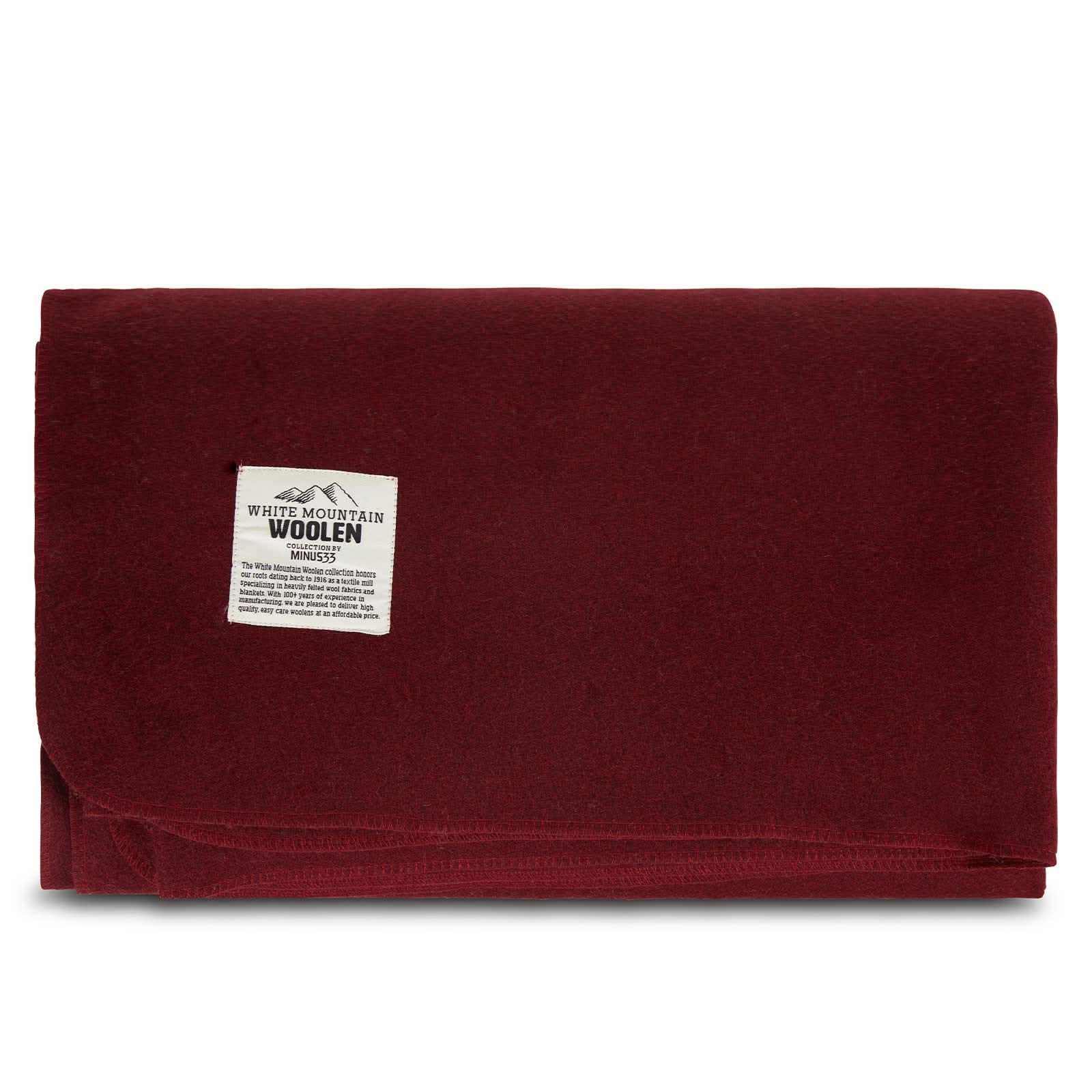 Oversized Recycled Wool Lodge Blanket for Camping and Outdoors