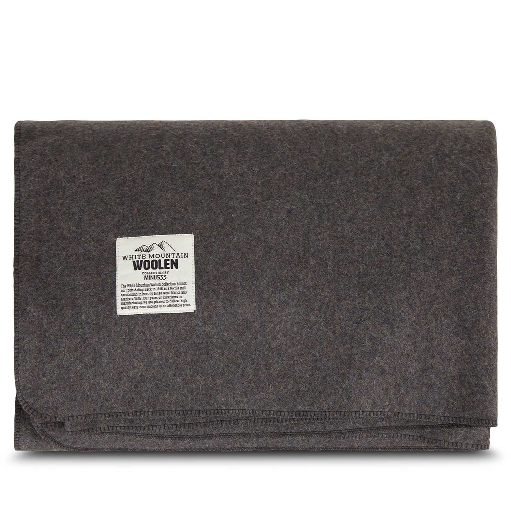 Oversized Recycled Wool Lodge Blanket for Camping and Outdoors