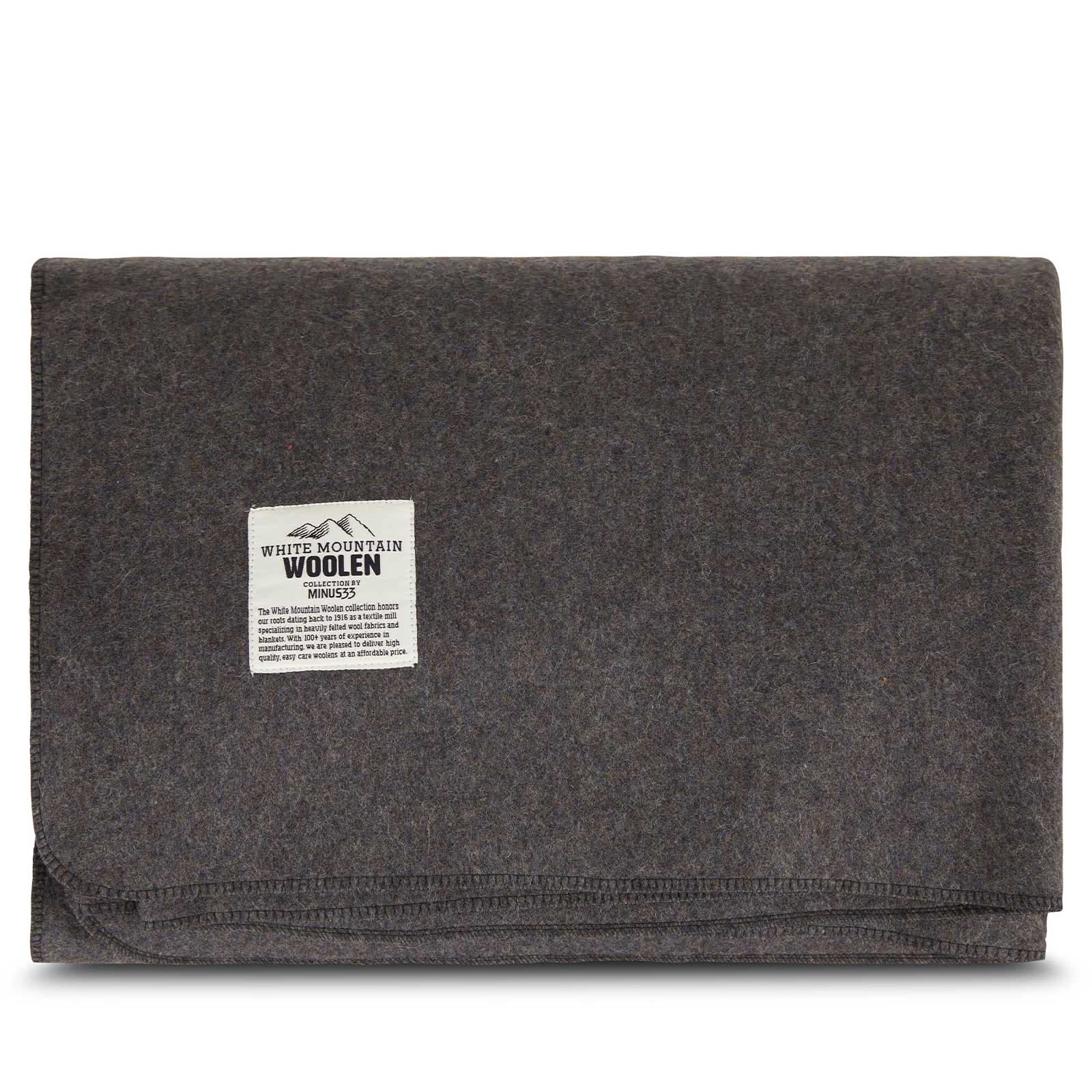 Oversized Recycled Wool Lodge Blanket for Camping and Outdoors