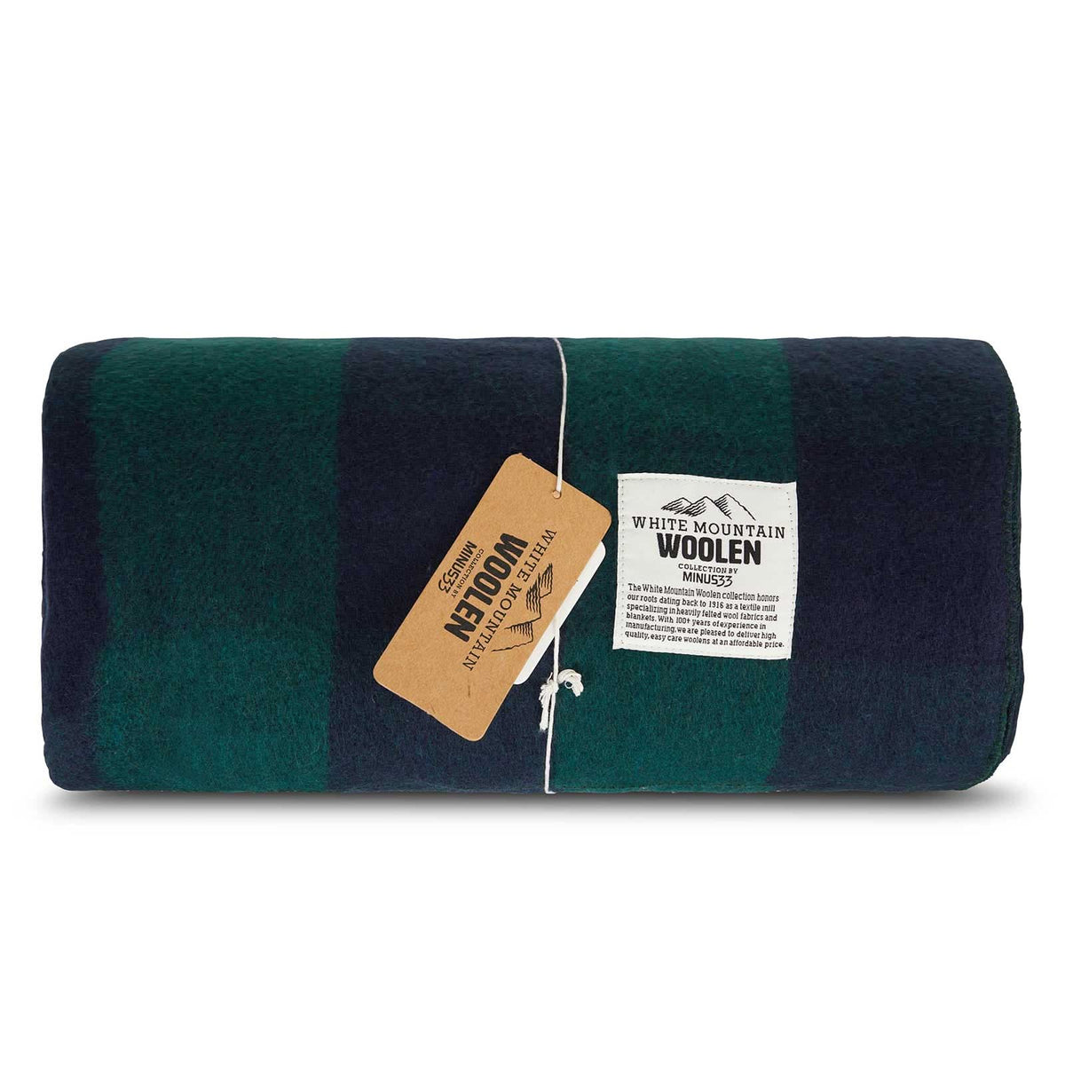 Oversized Recycled Wool Lodge Blanket for Camping and Outdoors