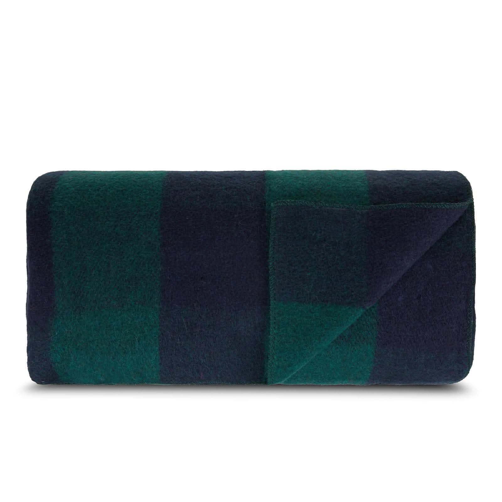 Oversized Recycled Wool Lodge Blanket for Camping and Outdoors