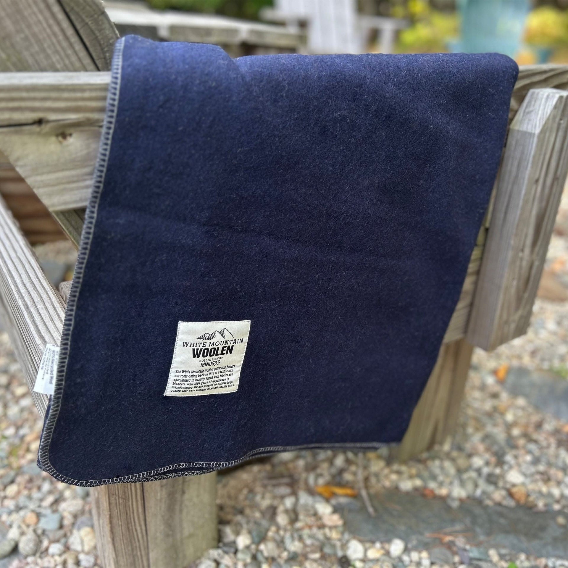 Oversized Recycled Wool Lodge Blanket for Camping and Outdoors
