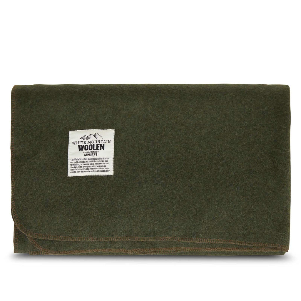 Oversized Recycled Wool Lodge Blanket for Camping and Outdoors