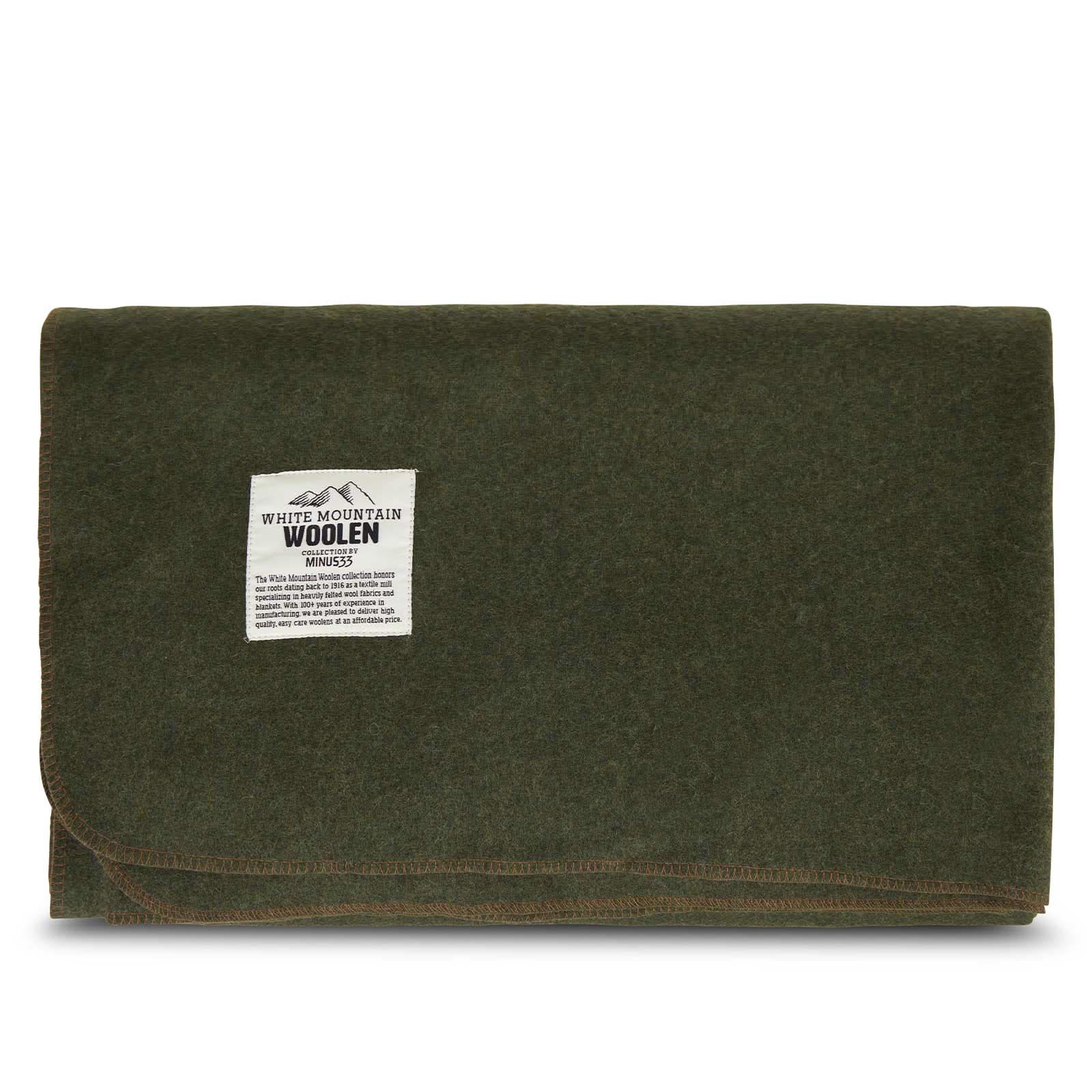 Oversized Recycled Wool Lodge Blanket for Camping and Outdoors
