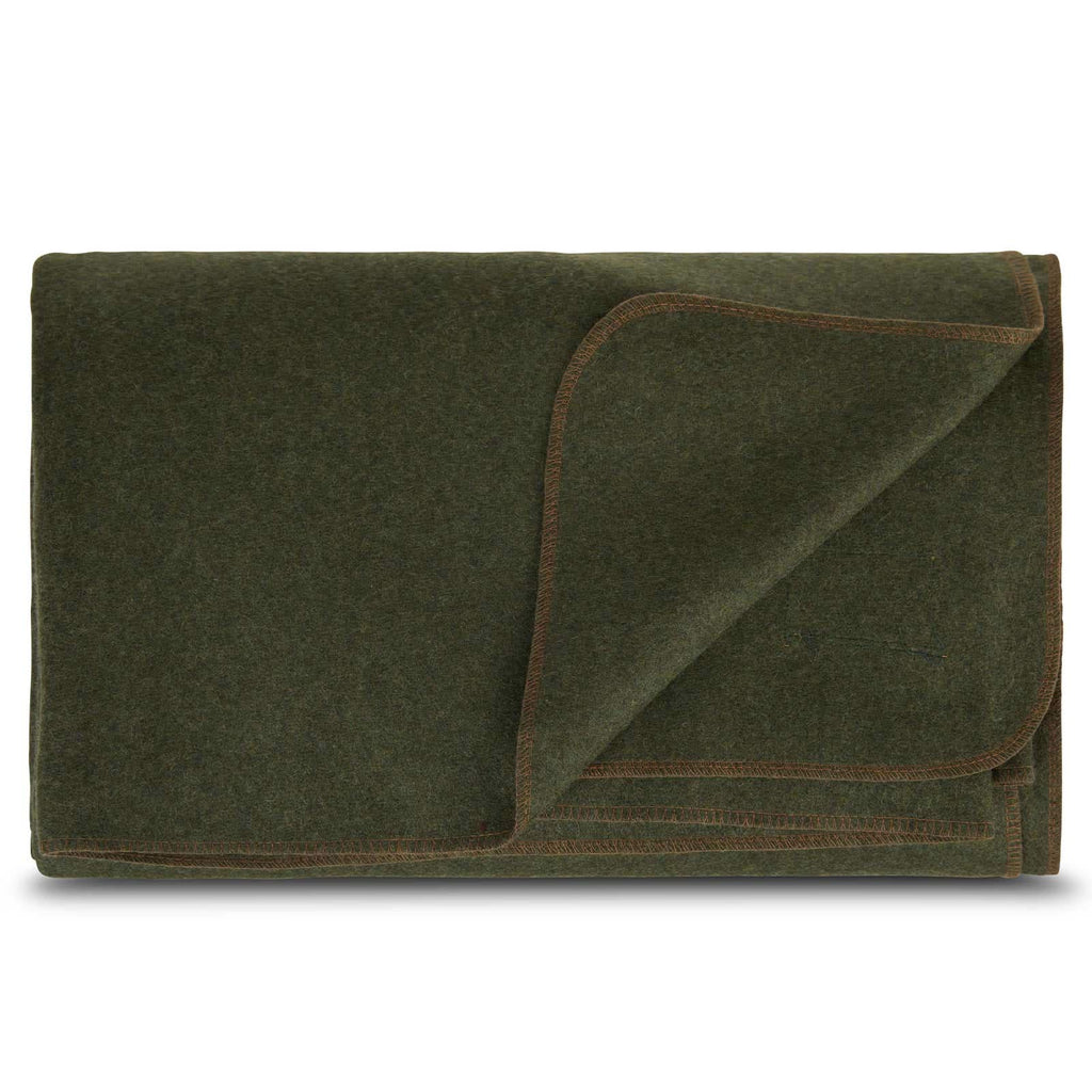 Oversized Recycled Wool Lodge Blanket for Camping and Outdoors
