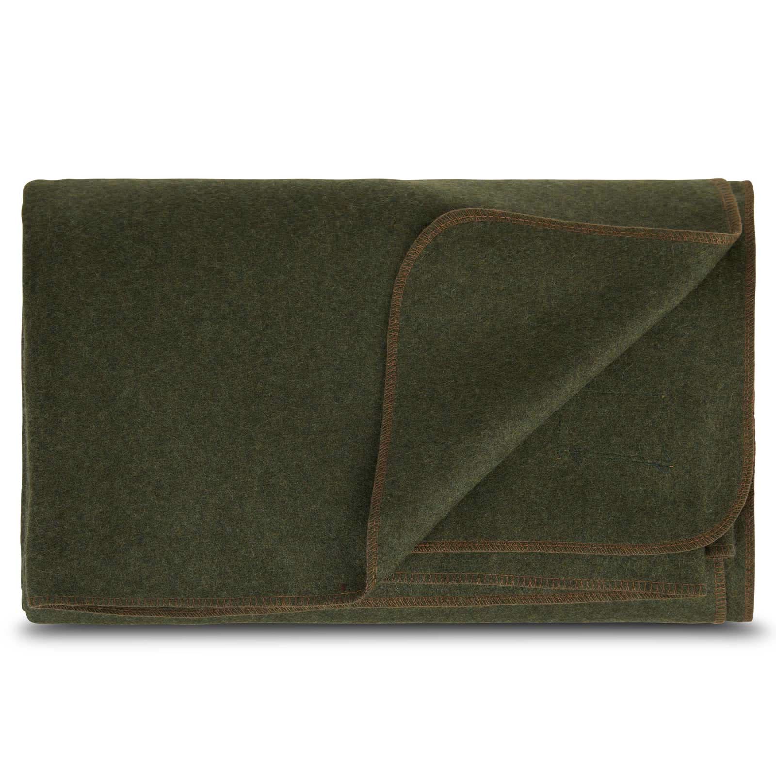 Oversized Recycled Wool Lodge Blanket for Camping and Outdoors