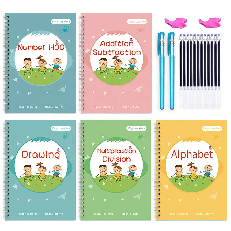 Children's English Copy Groove Font Magic Practice Copybook Setk
