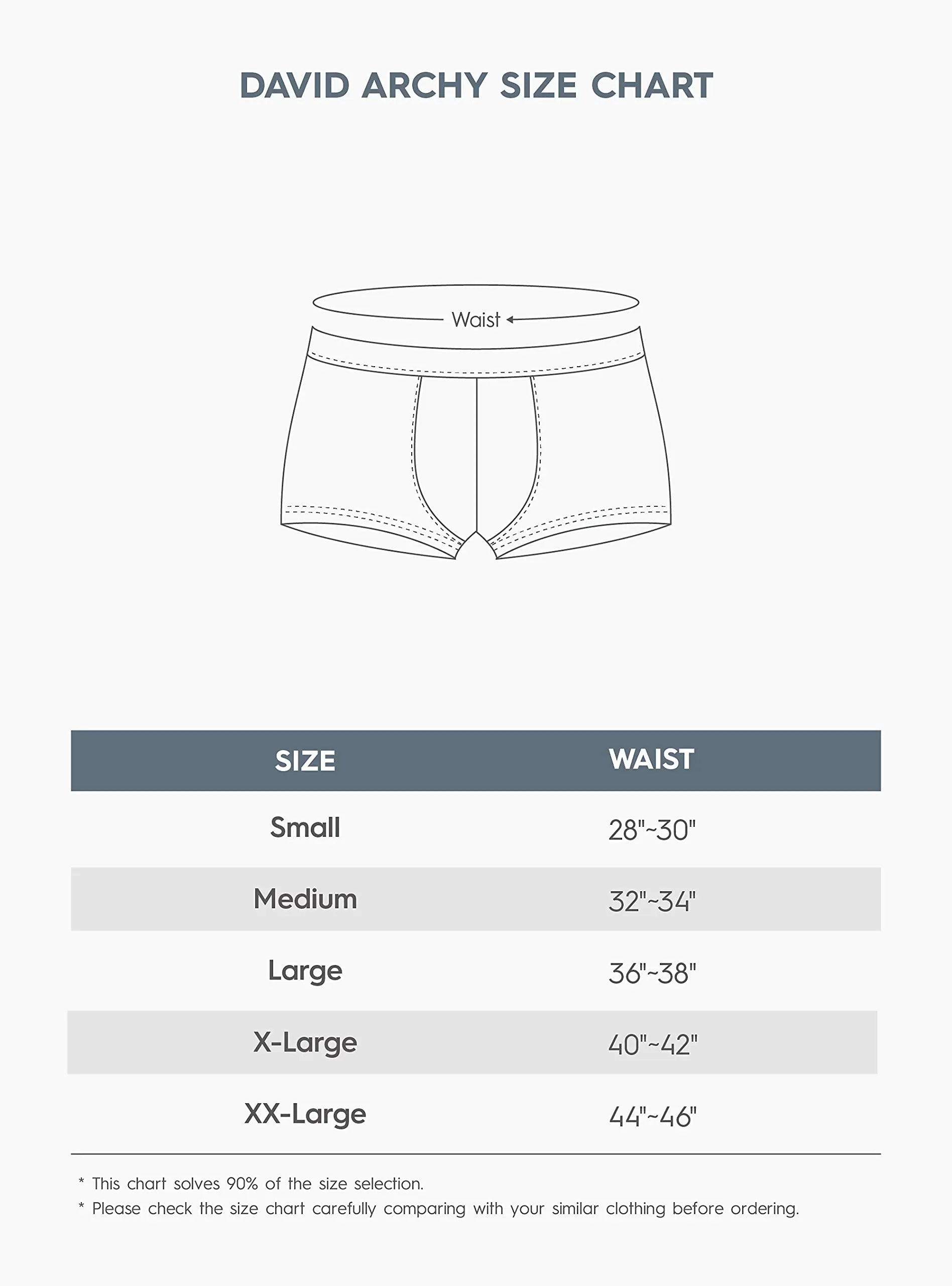 DAVID ARCHY Men's Underwear Micro Modal Dual Pouch Trunks Support Ball Pouch Bulge Enhancing Boxer Briefs for Men 4 Or 7 Pack White - 6.5" in 3 Pack Large