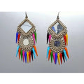 Multicolor Pearl Statement Chandbali Earrings for Women