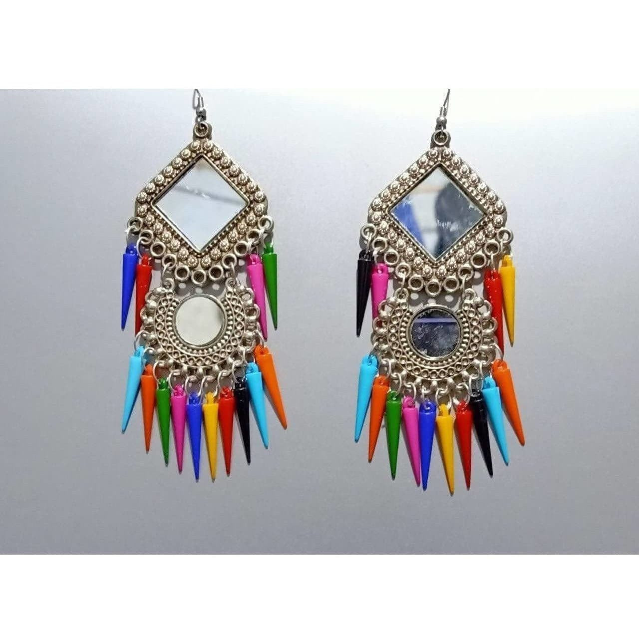 Multicolor Pearl Statement Chandbali Earrings for Women