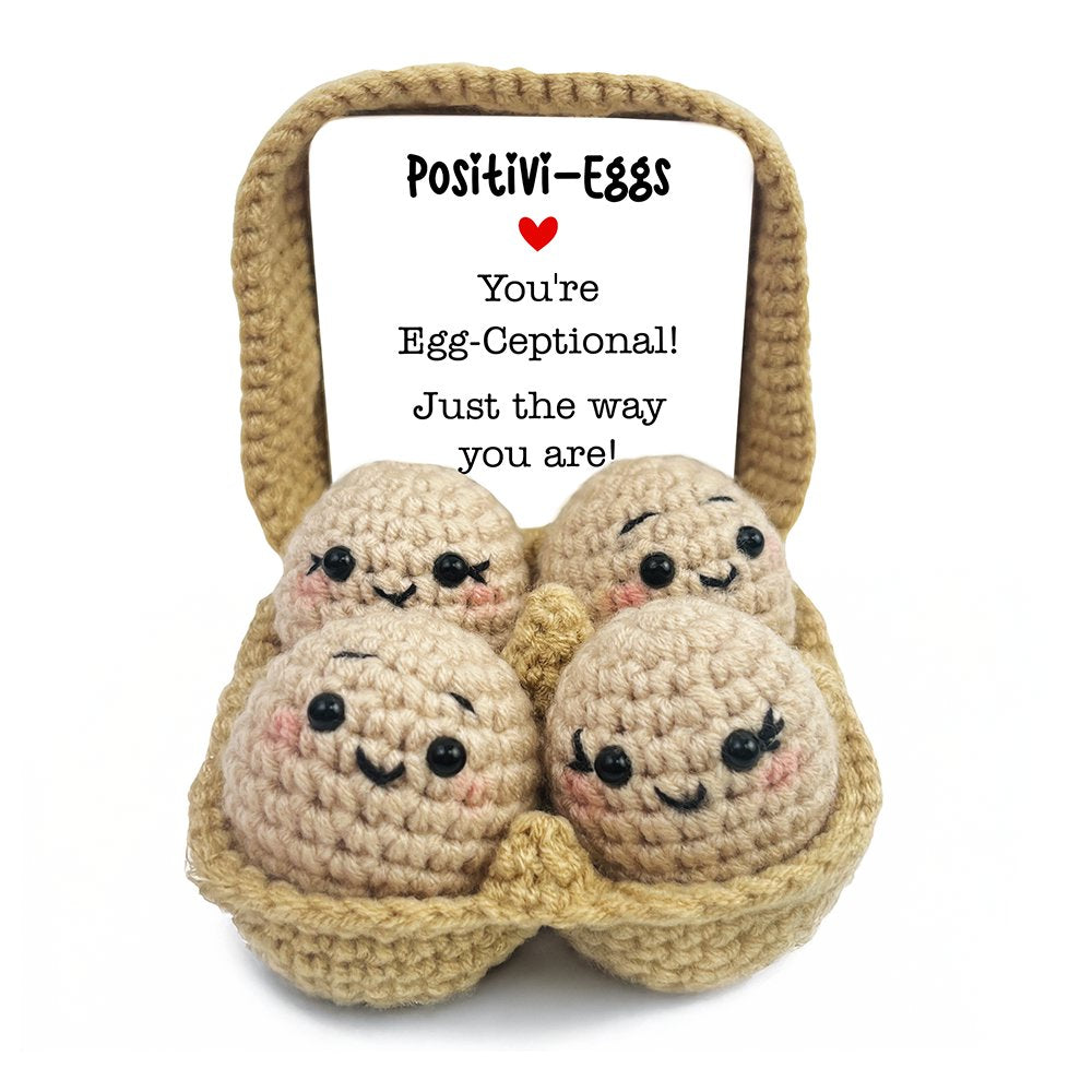 Positivi-Eggs Crochet Support Doll Handmade Gift