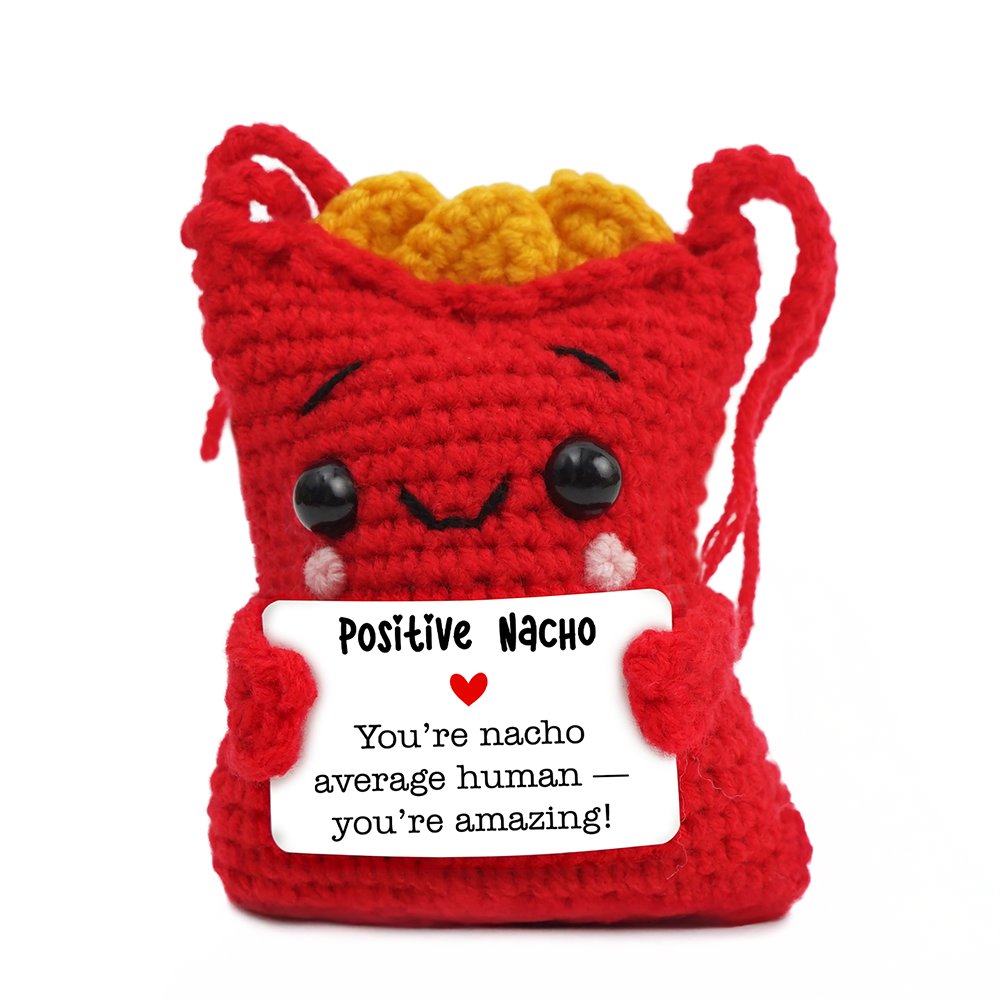 Positive Nacho Crochet Support Doll Kawaii Gift