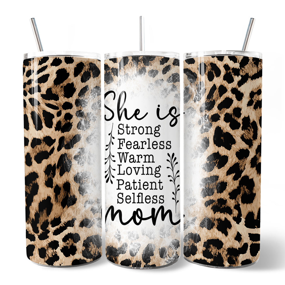 Leopard Print Mother's Day 20oz Tumbler, Mom Appreciation Gift