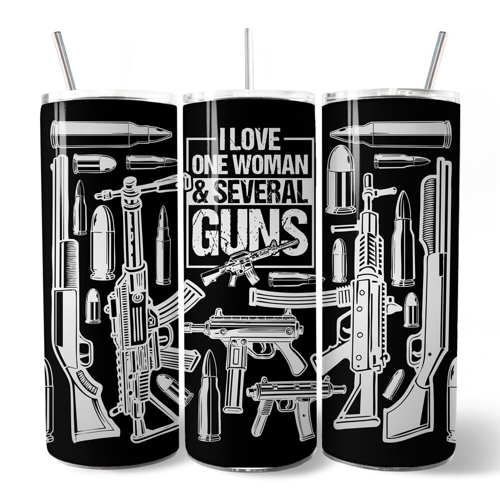 Patriotic 2nd Amendment 20oz Personalized Tumbler, Gun Owner Gift