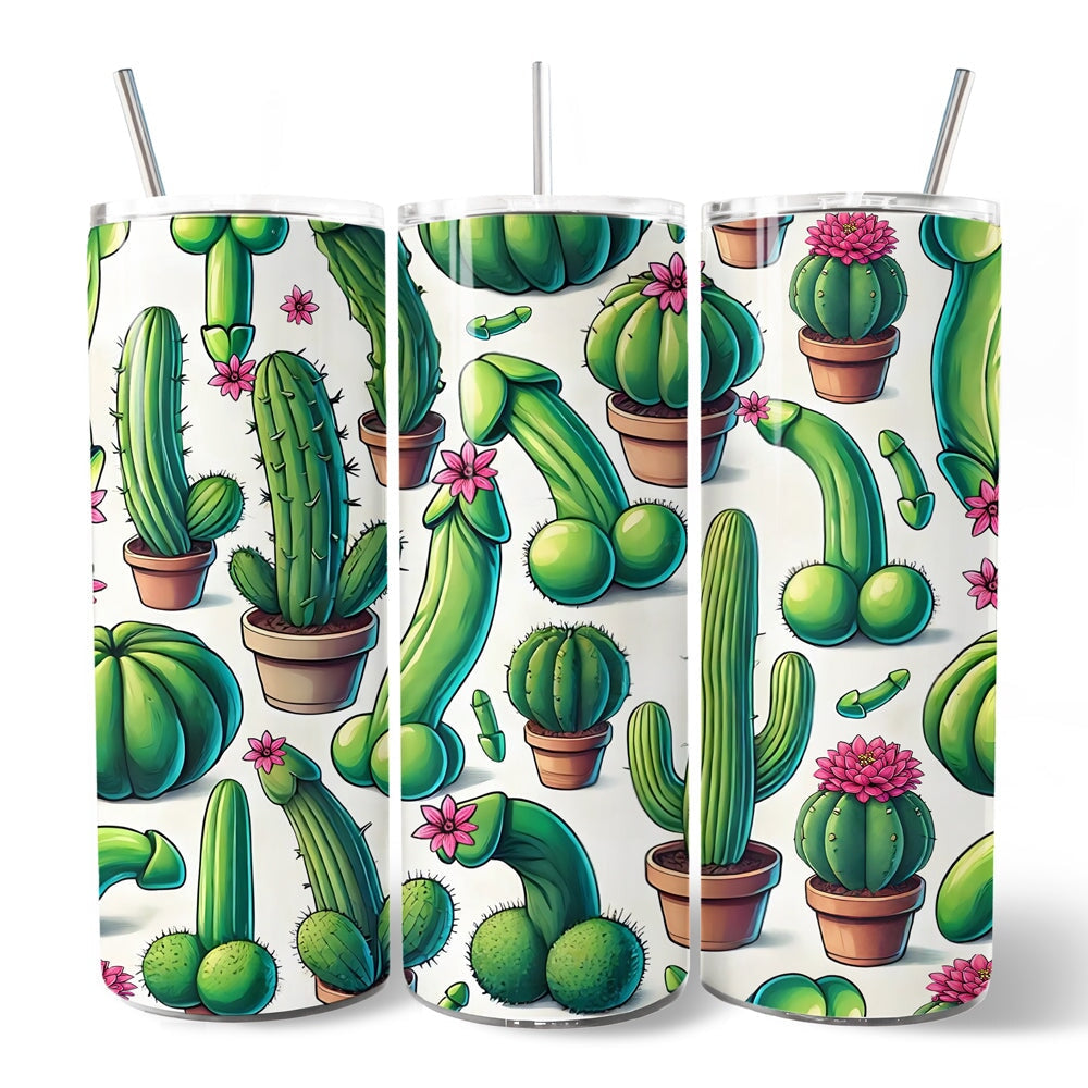Funny Cactus 20oz Personalized Tumbler - Valentine Gift for Her