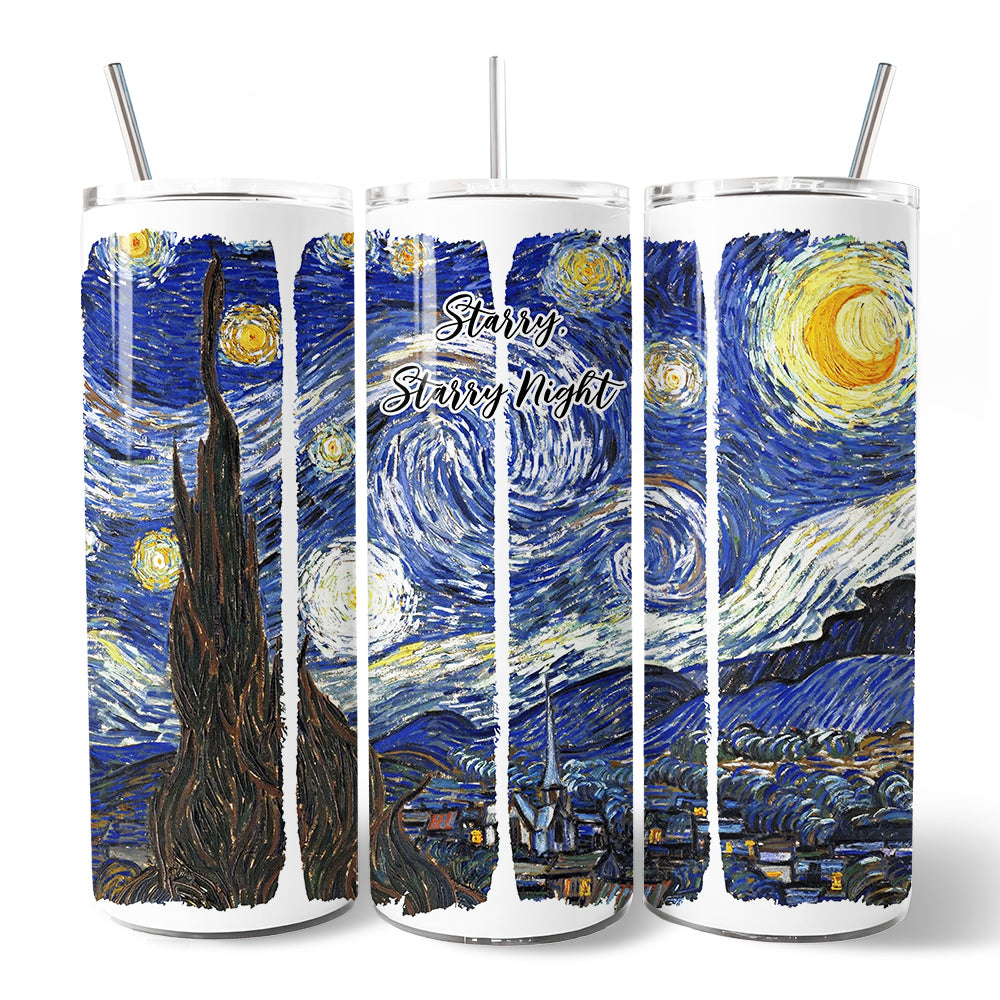 Van Gogh The Starry Night 20oz Stainless Steel Travel Tumbler