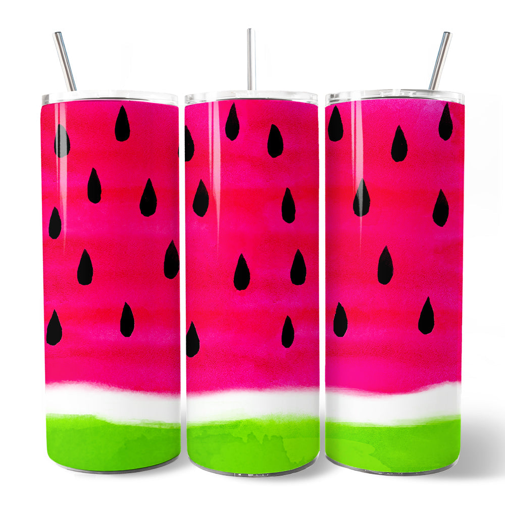 Watermelon Slice Pattern 20oz Stainless Steel Travel Tumbler