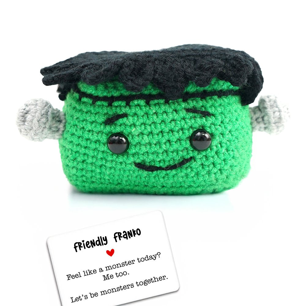 Friendly Franko Frankenstein Crochet Support Doll