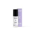 W.Dressroom No.12 Very Berry clear glass perfume bottle with black cap and lavender label